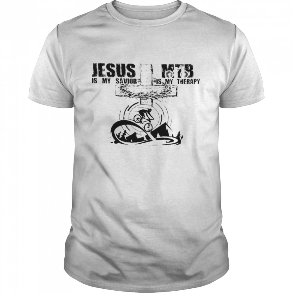 Jesus Is My Savior MTB Is My Therapy Classic Men's T-shirt