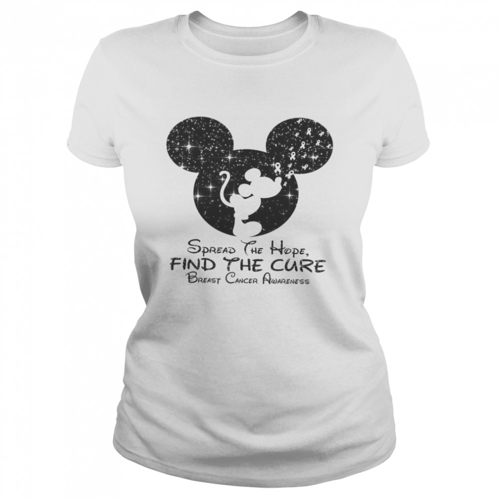 Mickey Spread The Hope Find The Cure Breast Cancer Awareness Classic Women's T-shirt