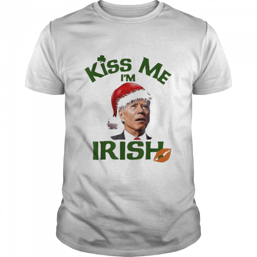 Santa Joe Biden Kiss Me I’m Irish Happy St. Patricks Day Tee Classic Men's T-shirt