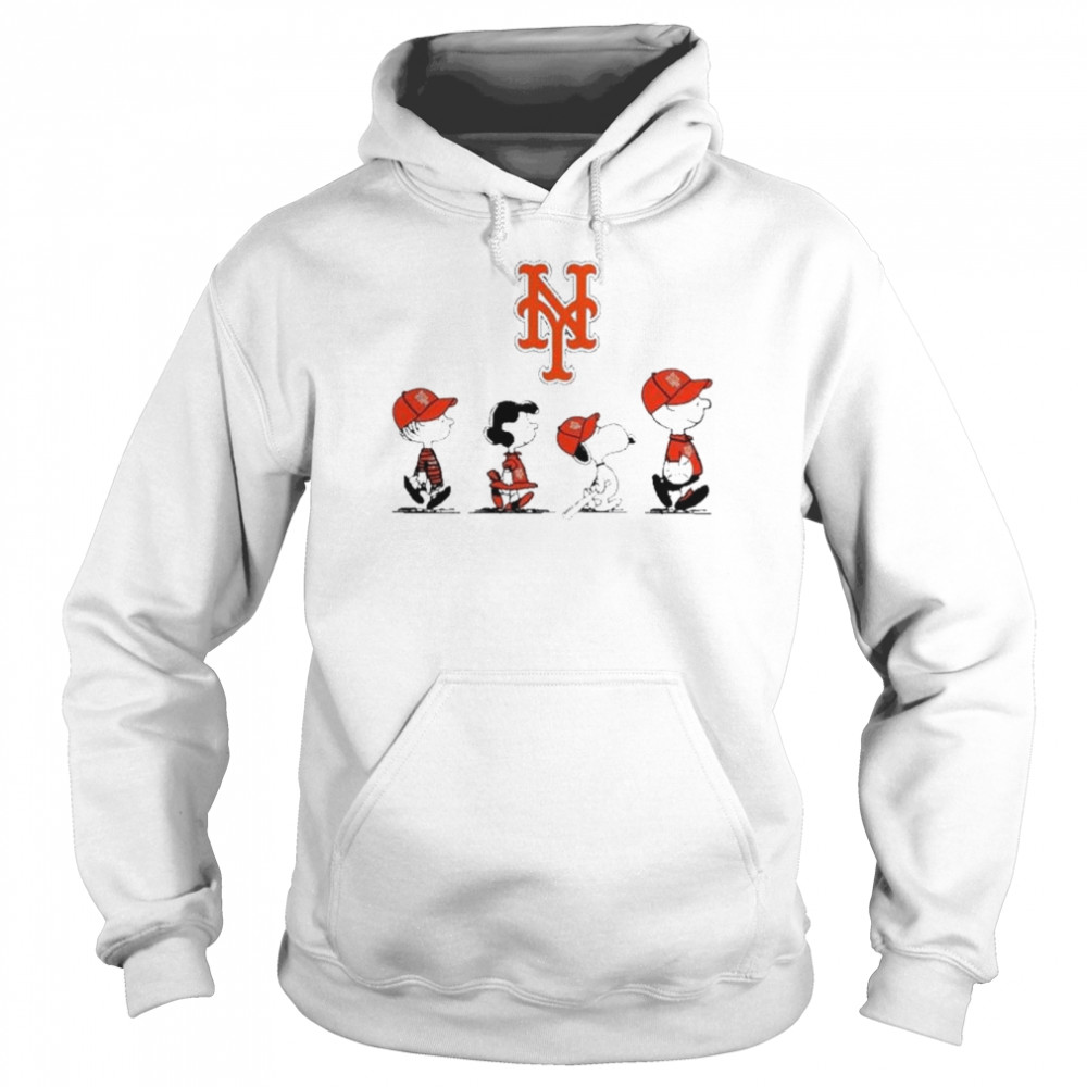 The Peanuts Play Baseball New York Mets Football Unisex Hoodie