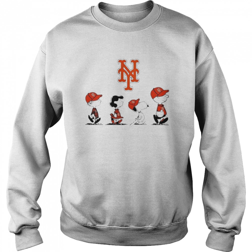 The Peanuts Play Baseball New York Mets Football Unisex Sweatshirt