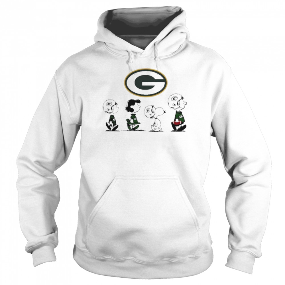 The Peanuts Play Rugby Green Bay Packer Unisex Hoodie