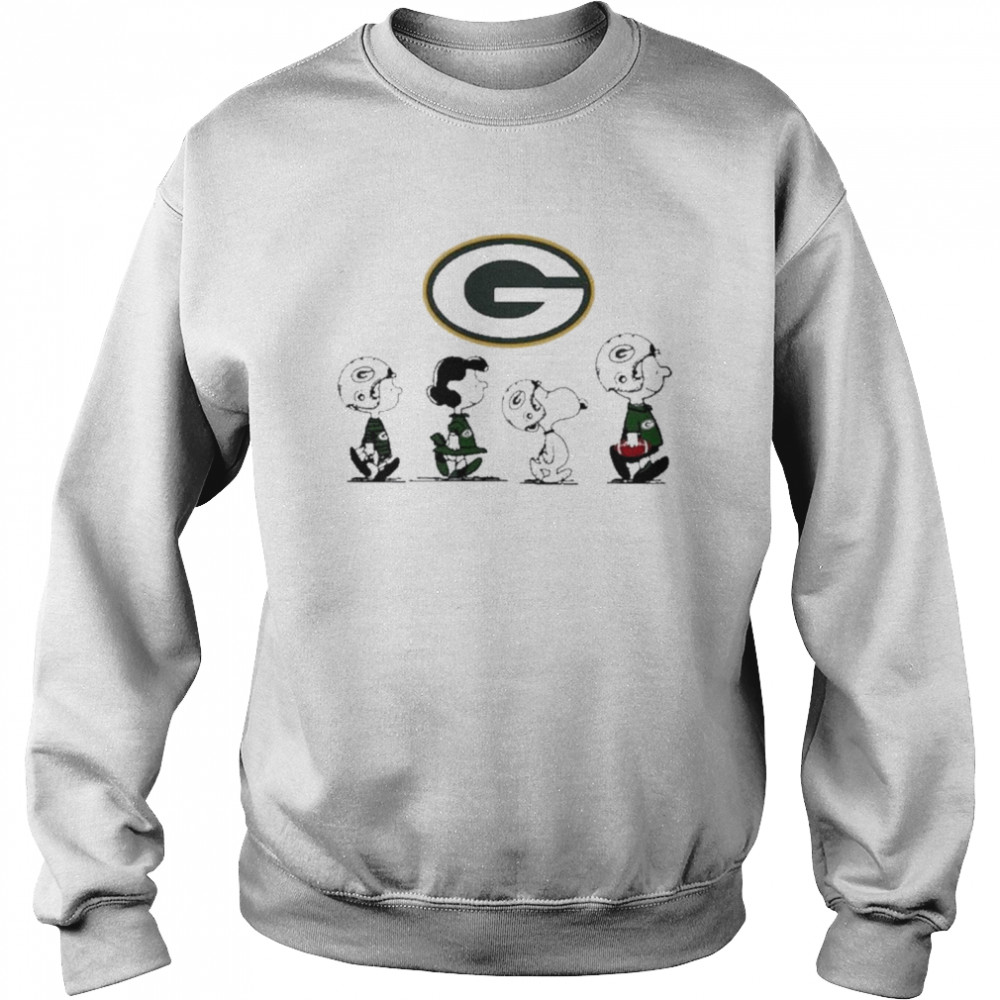 The Peanuts Play Rugby Green Bay Packer Unisex Sweatshirt