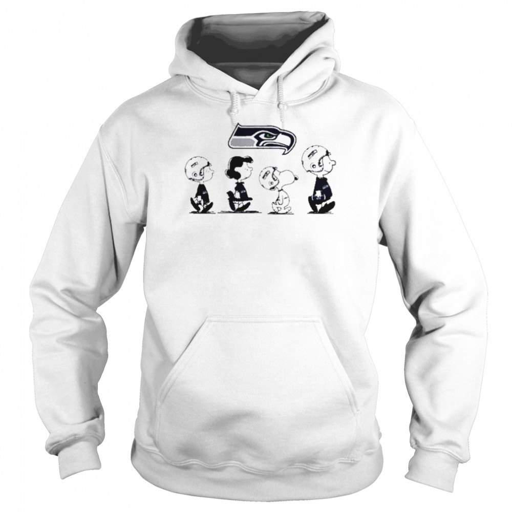 The Peanuts Play Rugby Seattle Seahawks Unisex Hoodie