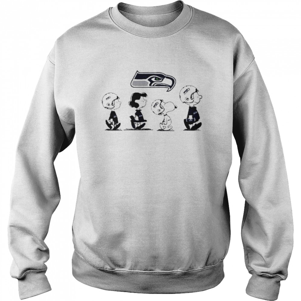 The Peanuts Play Rugby Seattle Seahawks Unisex Sweatshirt