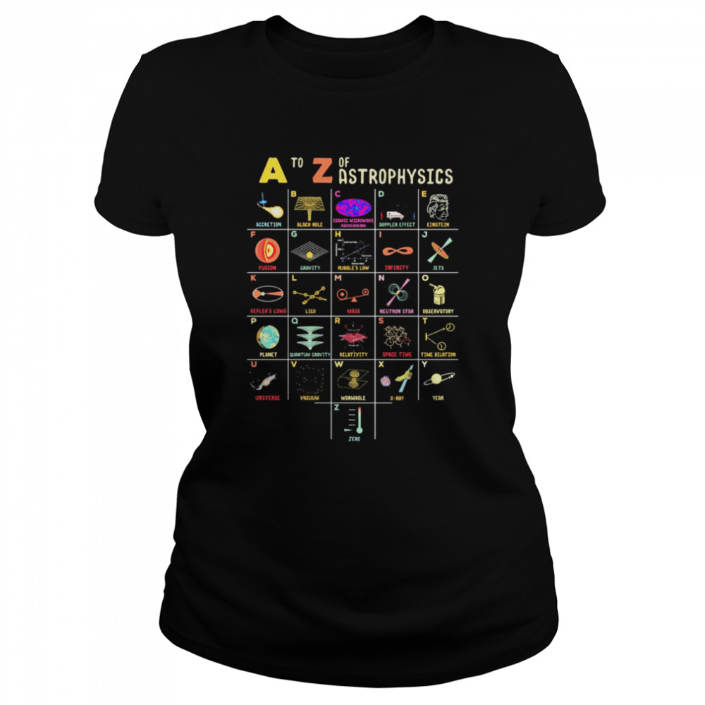 A to z of astrophysics shirt Classic Women's T-shirt