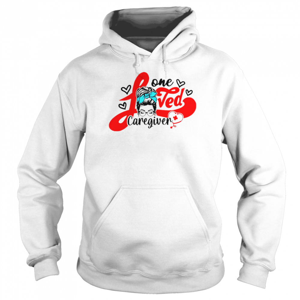 Girl One Loved Caregiver Nurse Unisex Hoodie