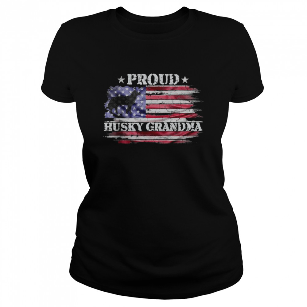 Proud Husky Grandma best T- Classic Women's T-shirt