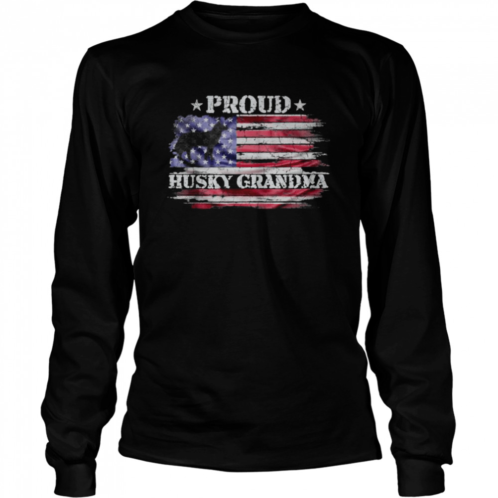 Proud Husky Grandma best T- Long Sleeved T-shirt