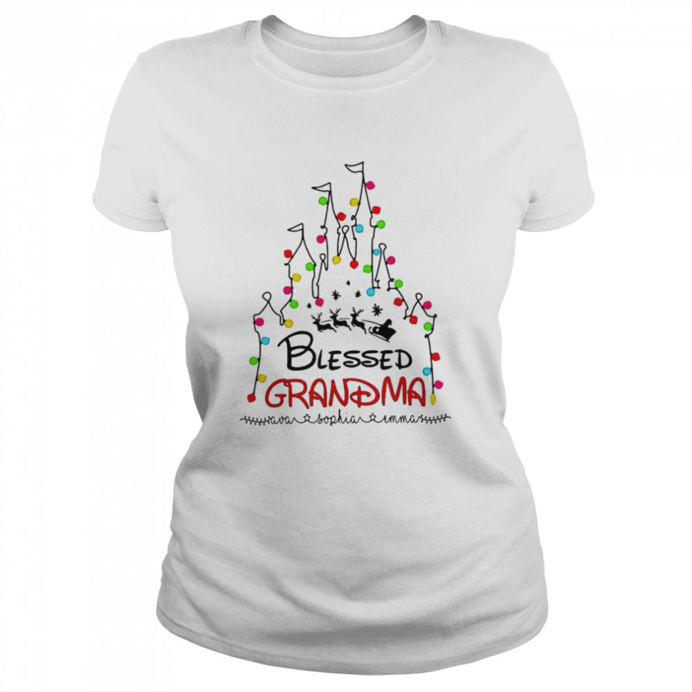 Blessed Grandma Christmas shirt Classic Women's T-shirt