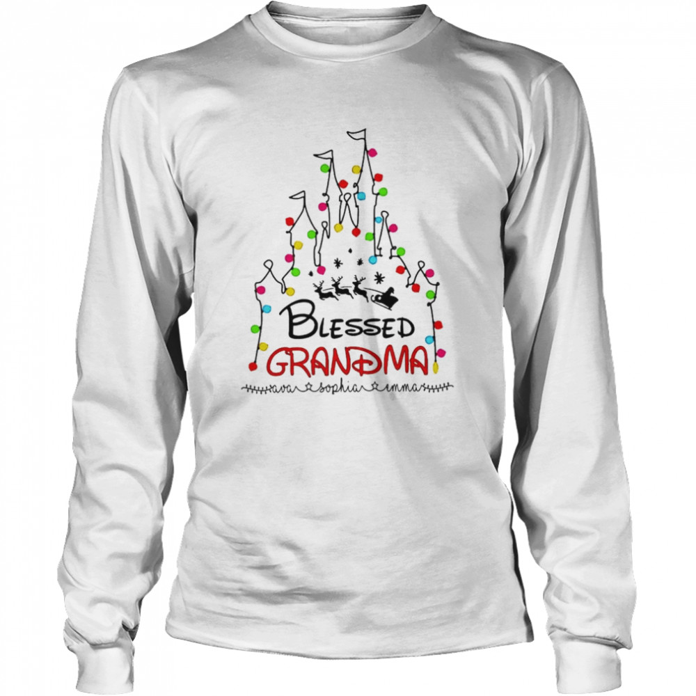 Blessed Grandma Christmas shirt Long Sleeved T-shirt