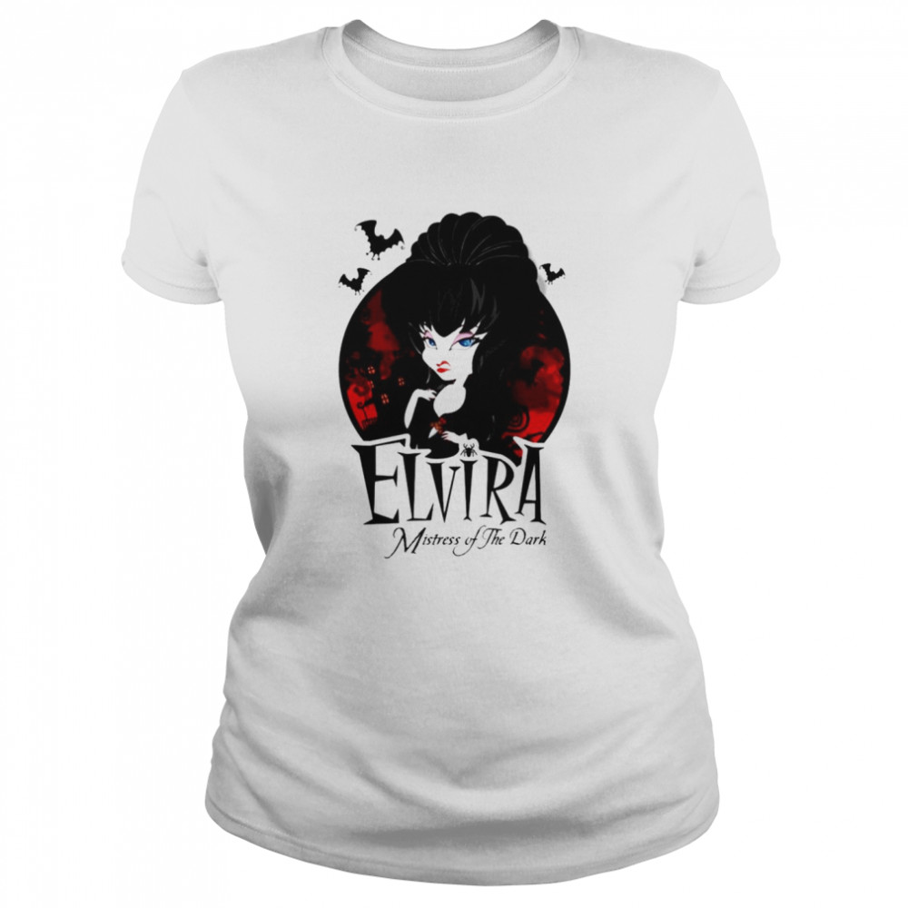 Elvira Mistress of the Dark Cartoon shirt Classic Women's T-shirt