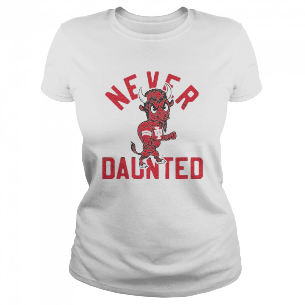 Indiana Hoosiers Never Daunted Iu Bison shirt Classic Women's T-shirt