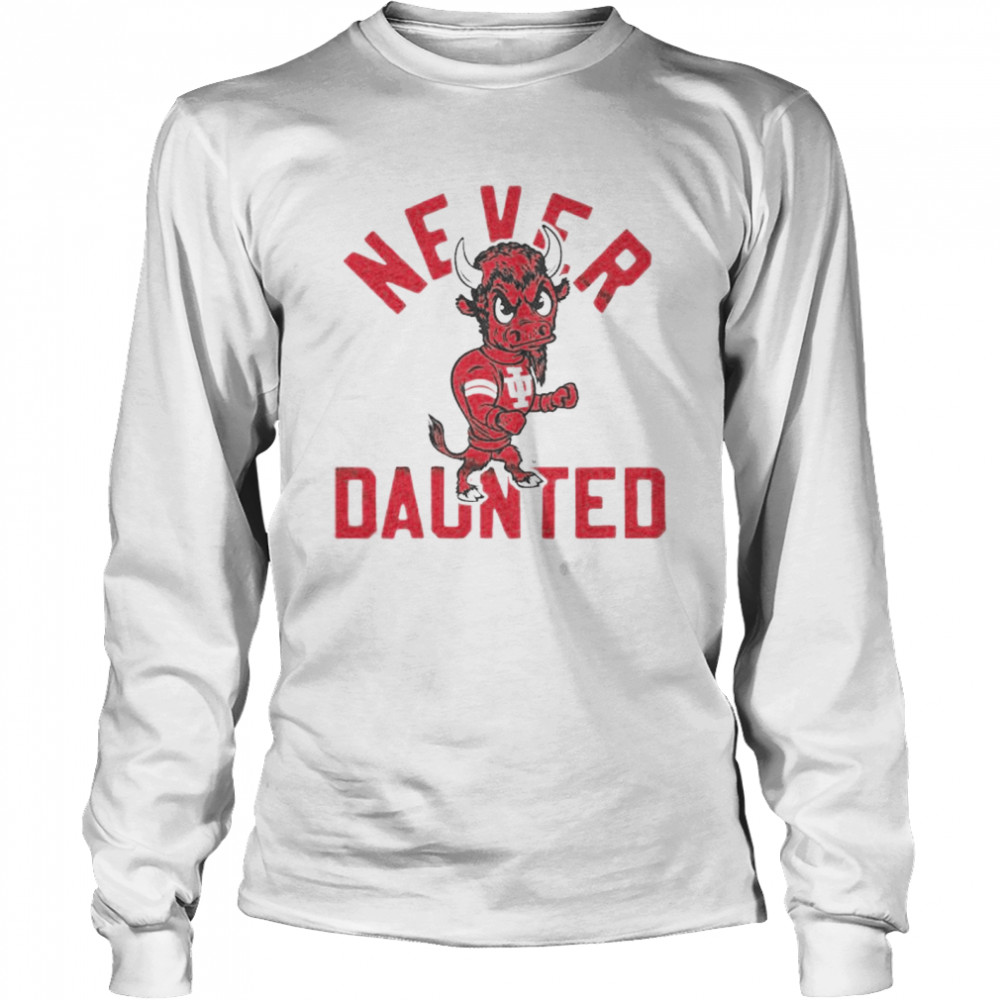 Indiana Hoosiers Never Daunted Iu Bison shirt Long Sleeved T-shirt