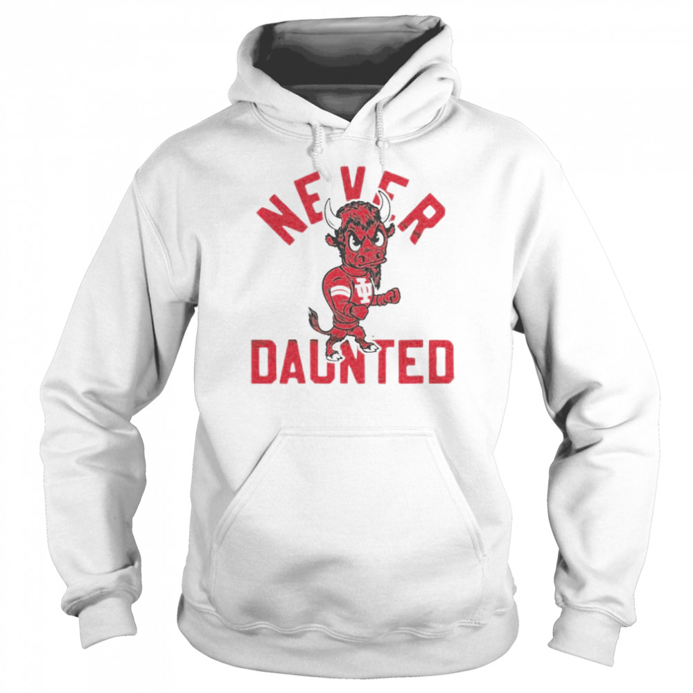 Indiana Hoosiers Never Daunted Iu Bison shirt Unisex Hoodie