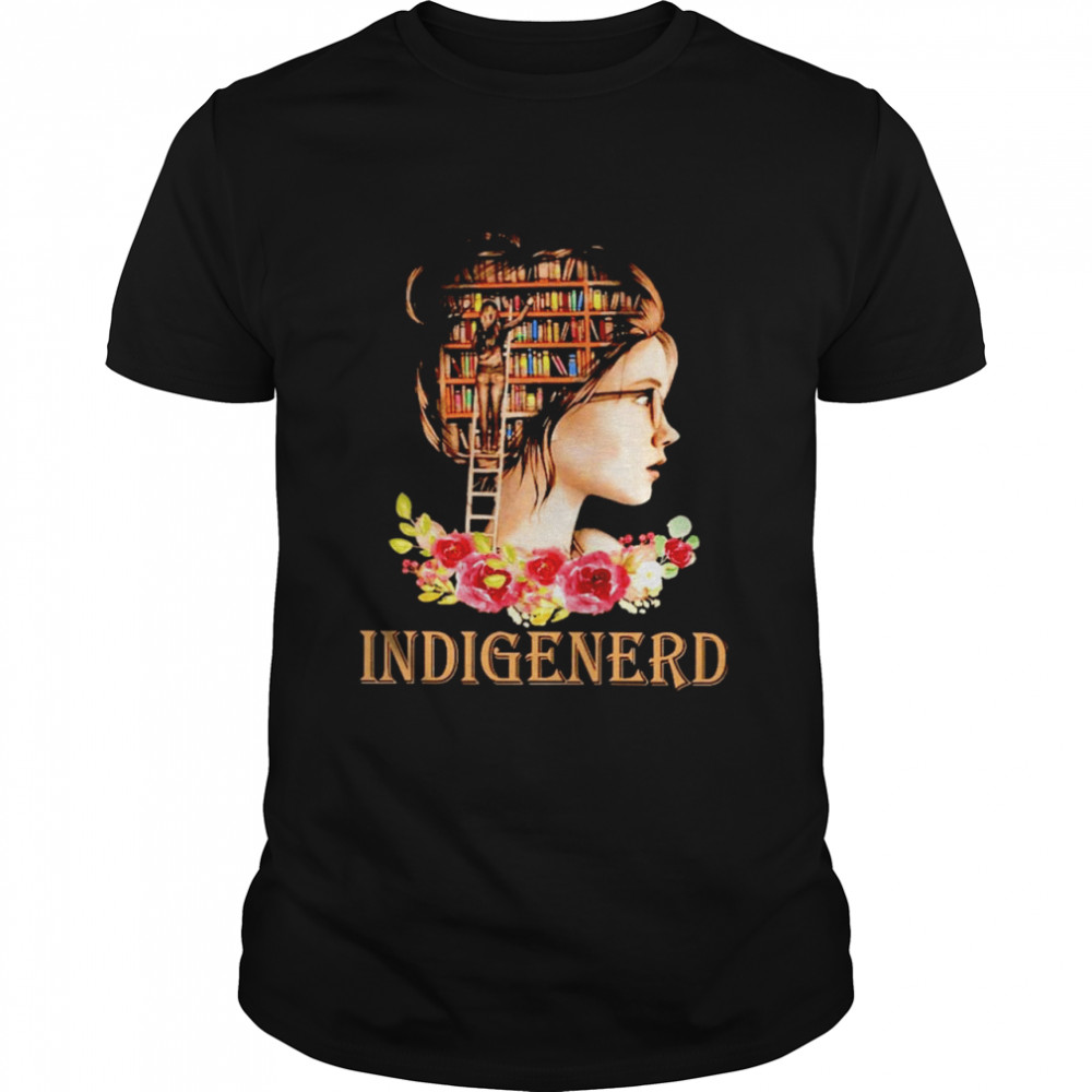 Indigenerd Book girl shirt Classic Men's T-shirt