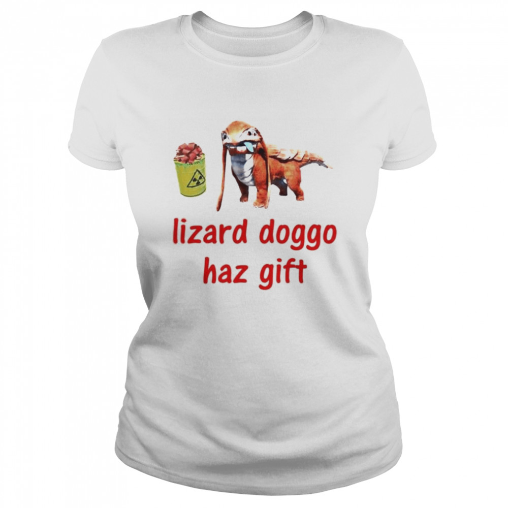 Lizard Doggo Haz Gift shirt Classic Women's T-shirt