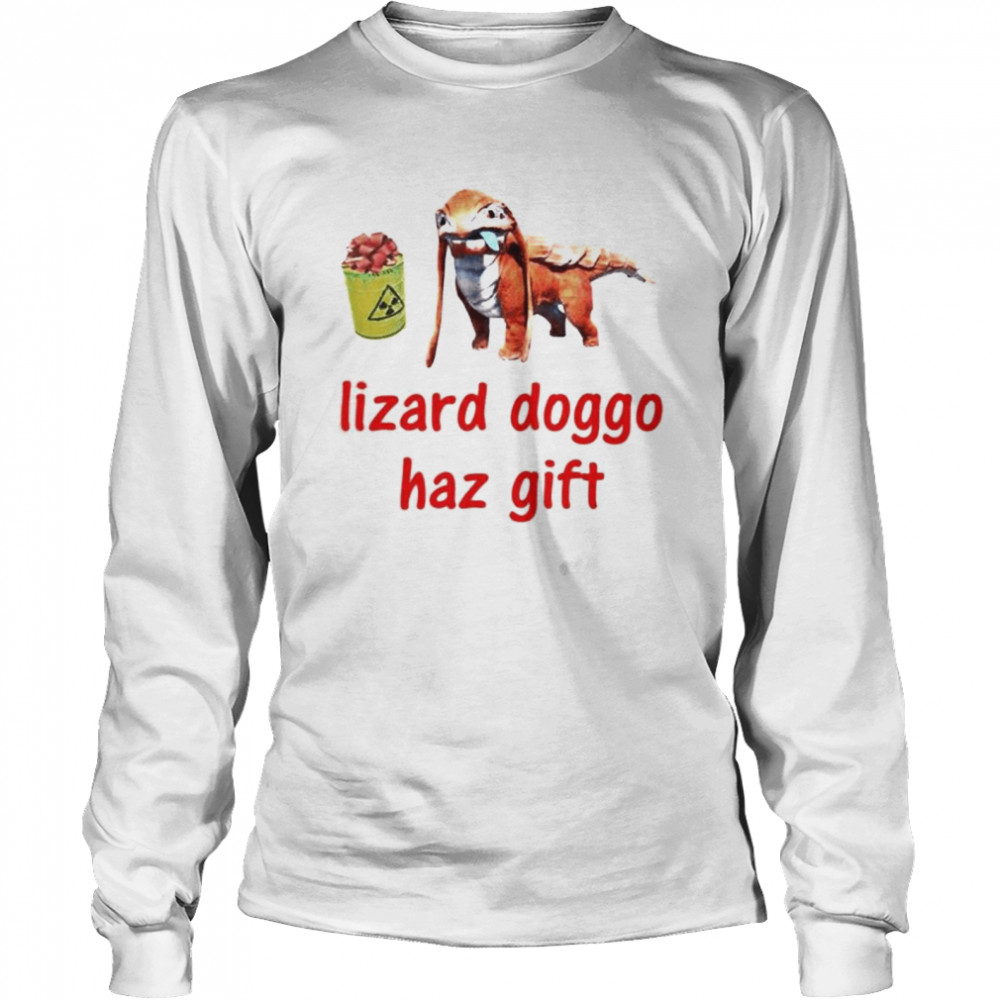 Lizard Doggo Haz Gift shirt Long Sleeved T-shirt