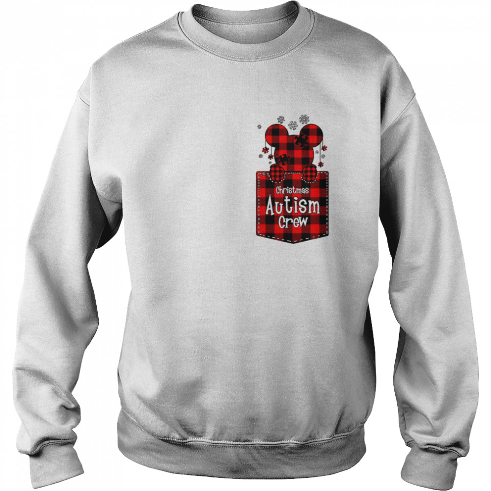 Mickey Christmas autism crew shirt Unisex Sweatshirt