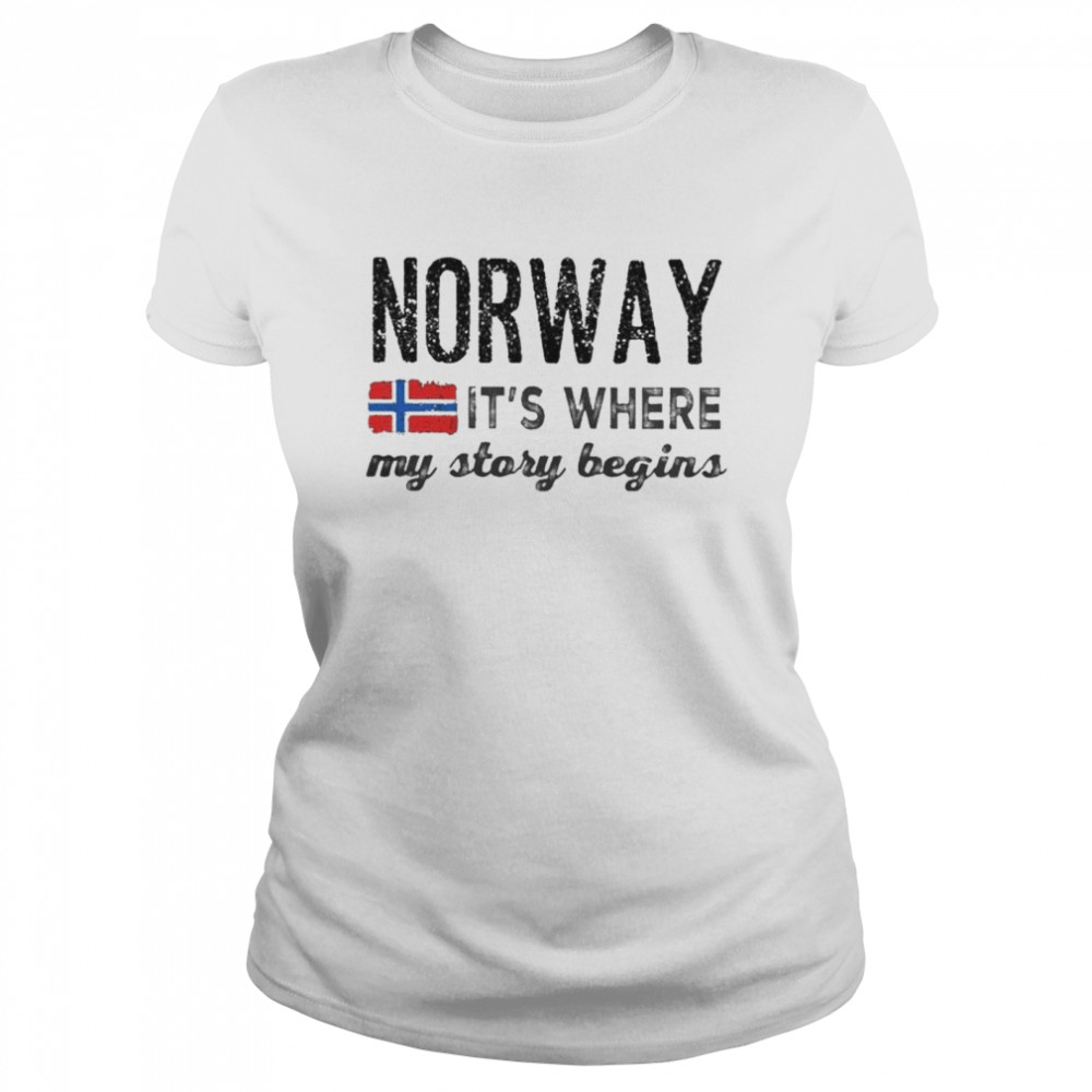 Norway it’s where my story begins shirt Classic Women's T-shirt