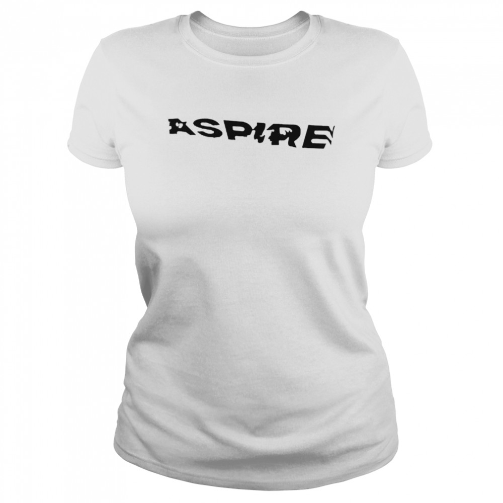 Original aspire embroidered text shirt Classic Women's T-shirt