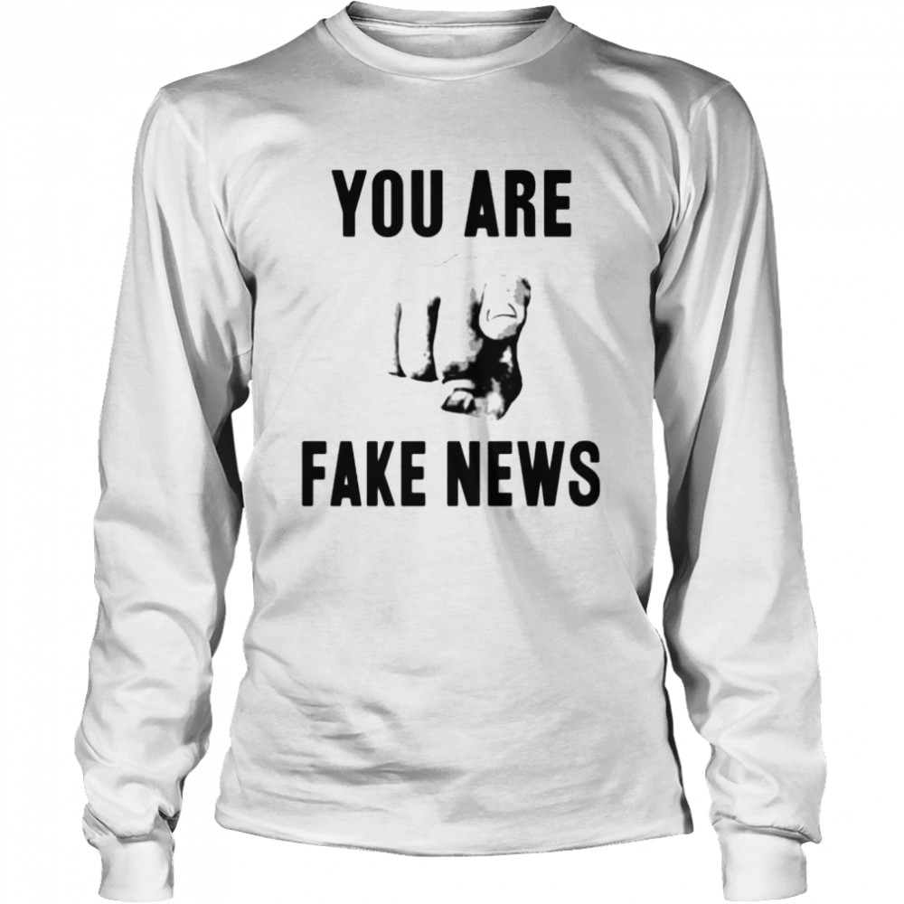 Peter Doocy You Are Fake News shirt Long Sleeved T-shirt