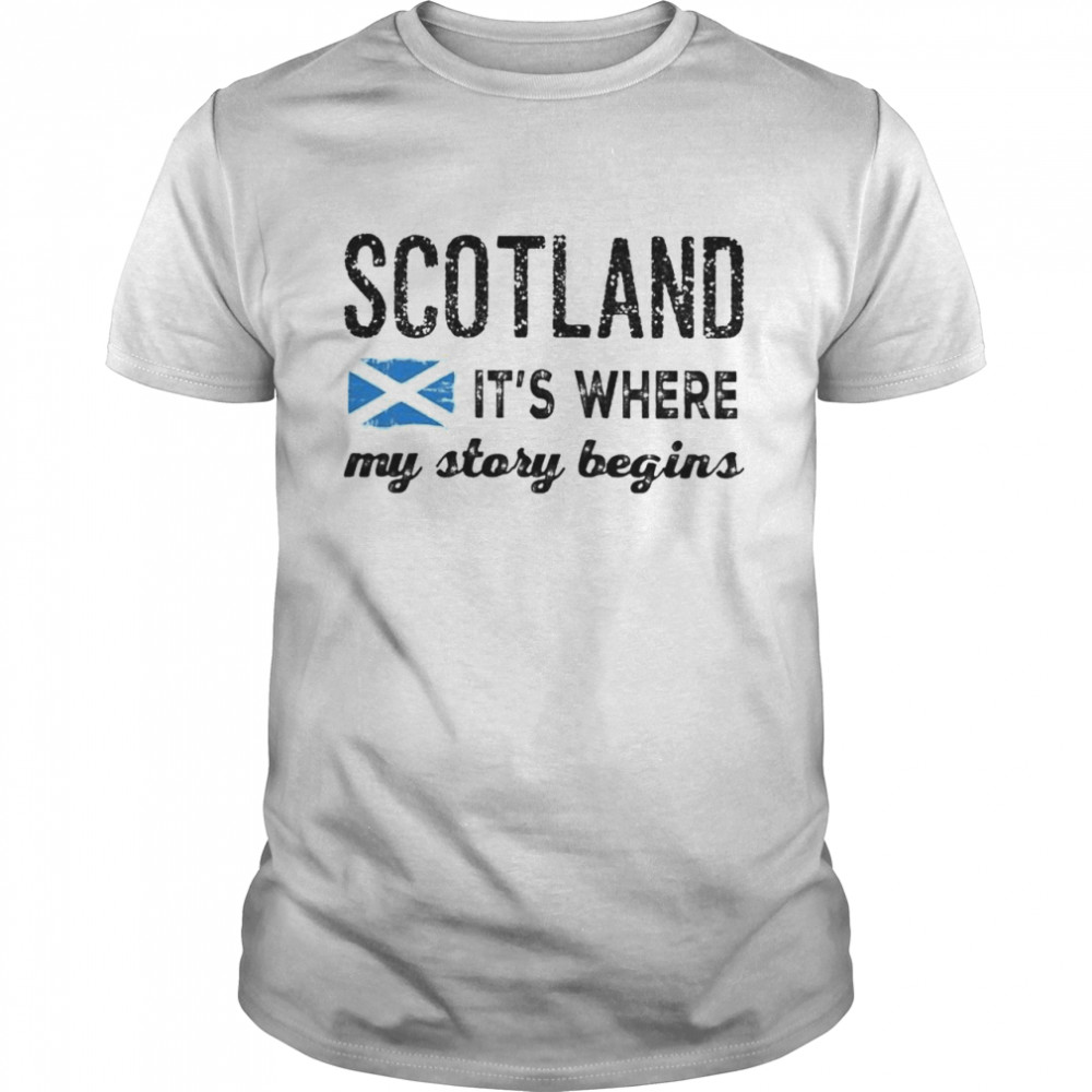 Scotland it’s where my story begins shirt Classic Men's T-shirt