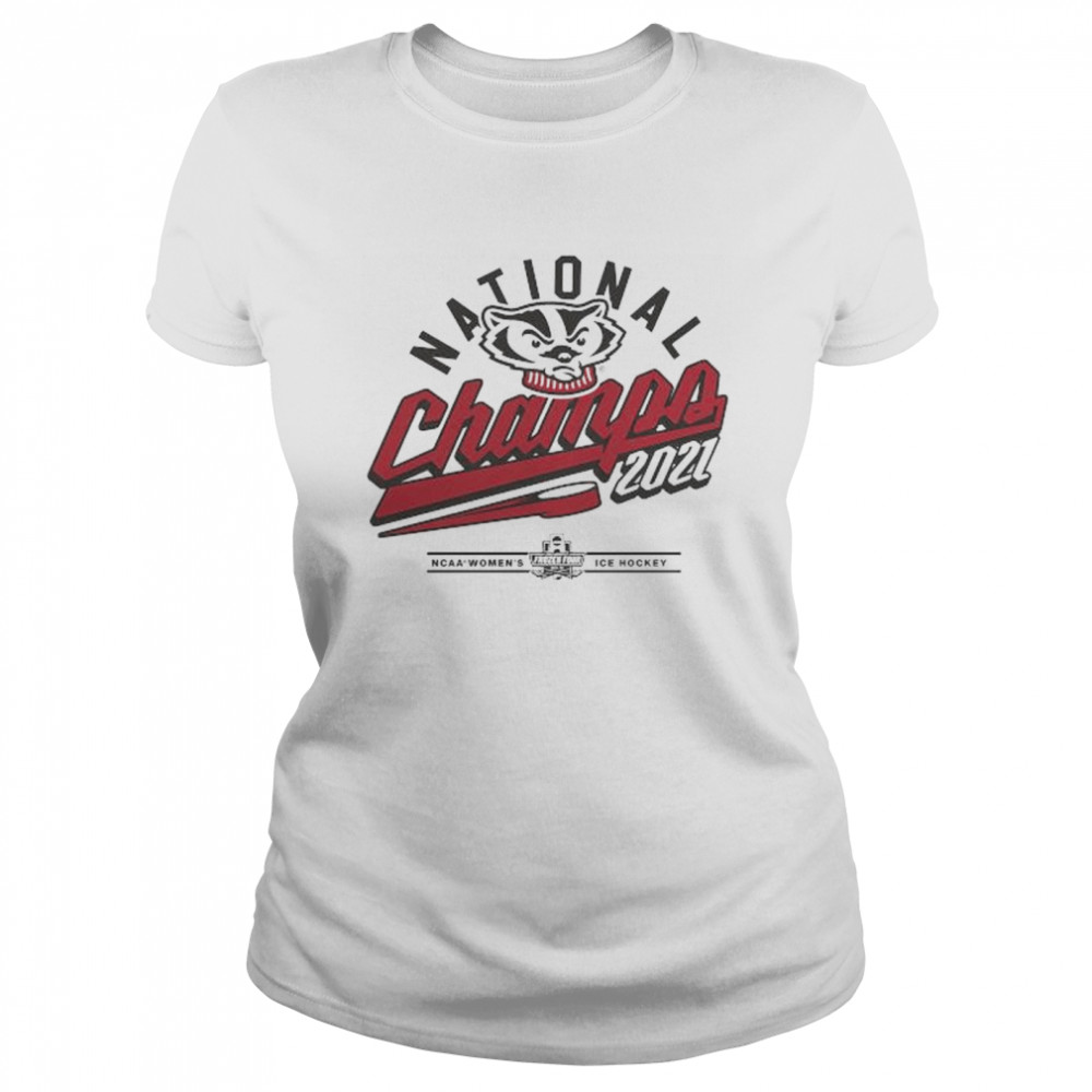 Wisconsin Badgers 2021 NCAA Women’s Ice Hockey National Champions T- Classic Women's T-shirt