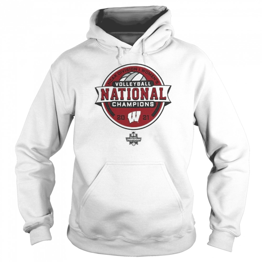 Wisconsin Badgers Champion 2021 Women’s Volleyball National Champions Locker Room T- Unisex Hoodie