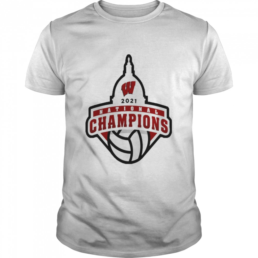 Wisconsin Badgers Charcoal 2021 Women’s Volleyball National Champions shirt Classic Men's T-shirt