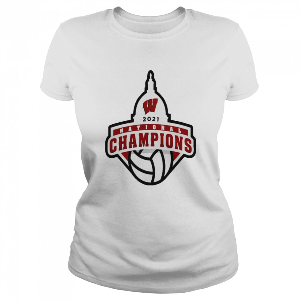 Wisconsin Badgers Charcoal 2021 Women’s Volleyball National Champions shirt Classic Women's T-shirt