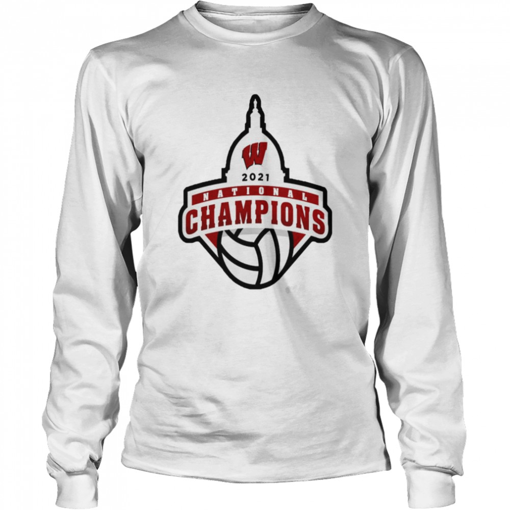 Wisconsin Badgers Charcoal 2021 Women’s Volleyball National Champions shirt Long Sleeved T-shirt