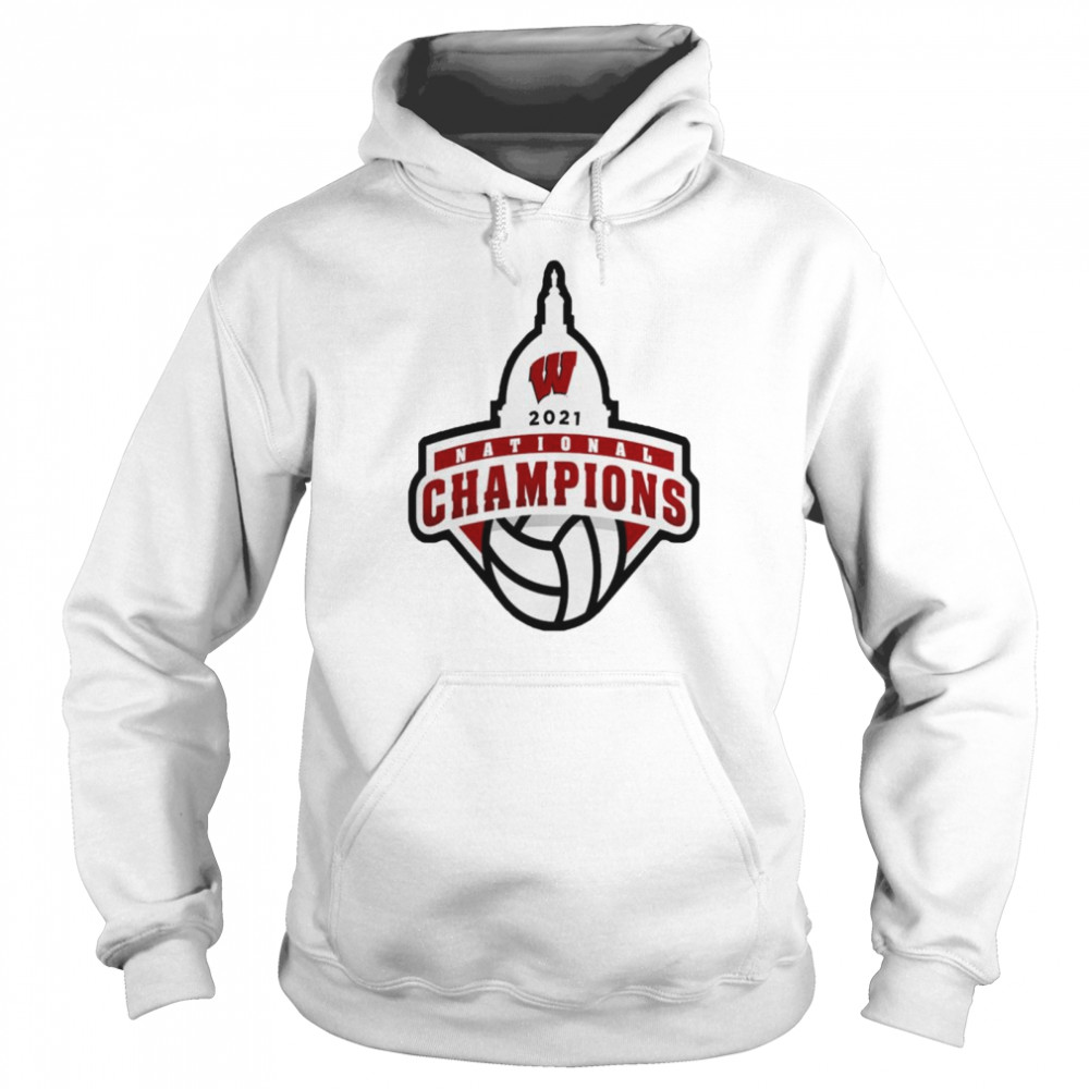 Wisconsin Badgers Charcoal 2021 Women’s Volleyball National Champions shirt Unisex Hoodie