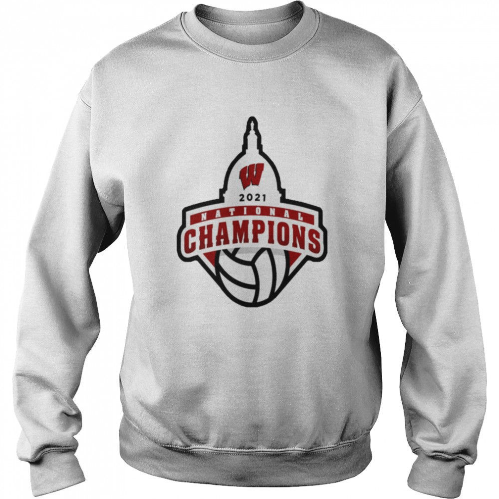 Wisconsin Badgers Charcoal 2021 Women’s Volleyball National Champions shirt Unisex Sweatshirt