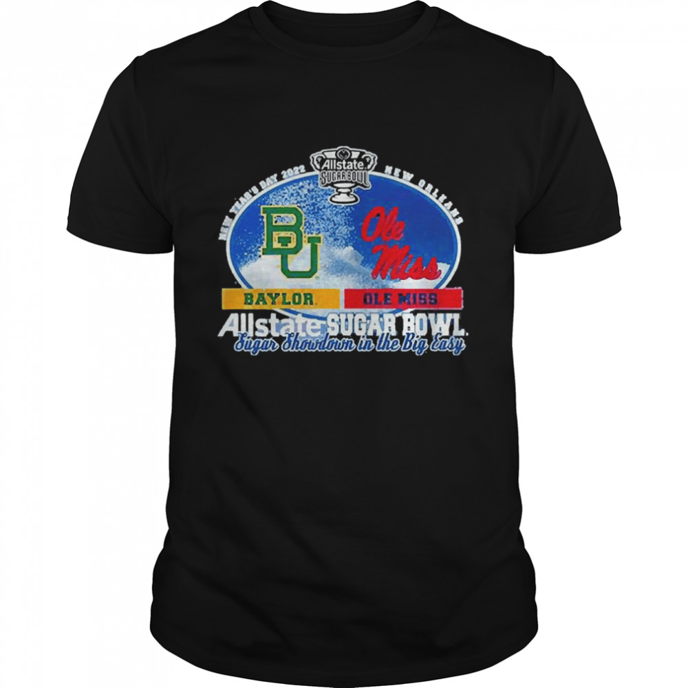 Baylor Bears Vs Ole Miss Rebels New Year’s 2022 Allstate Sugar Bowl Classic Men's T-shirt