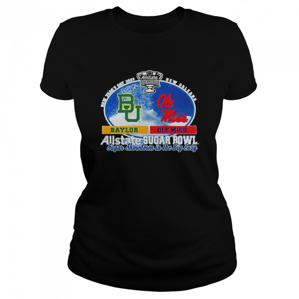 Baylor Bears Vs Ole Miss Rebels New Year’s 2022 Allstate Sugar Bowl Classic Women's T-shirt