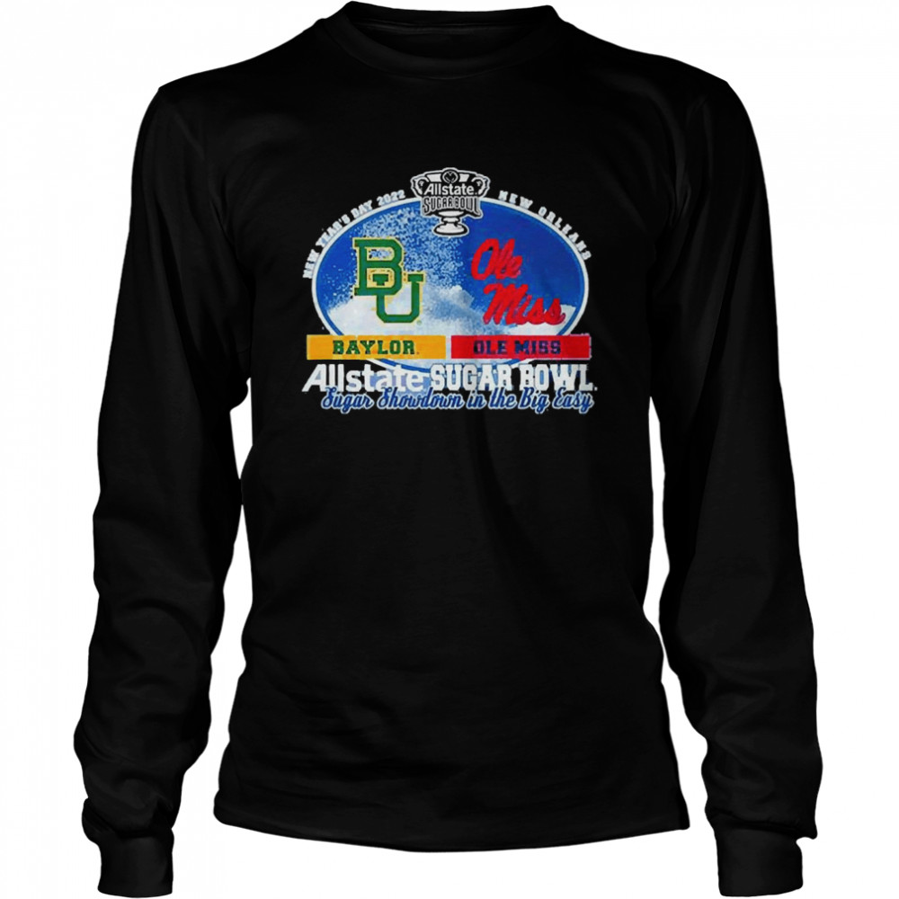 Baylor Bears Vs Ole Miss Rebels New Year’s 2022 Allstate Sugar Bowl Long Sleeved T-shirt