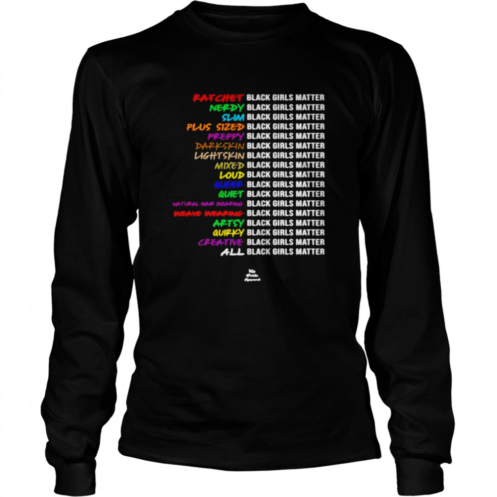 Ratchet Nerdy Slim Plus Sized Preppy Black Matter Long Sleeved T-shirt