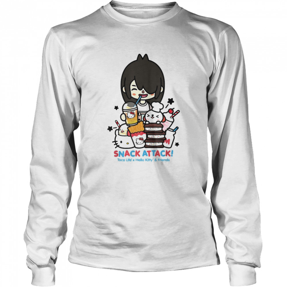 Toca Life x Hello Kitty Friends SNACK ATTACK! T- Long Sleeved T-shirt
