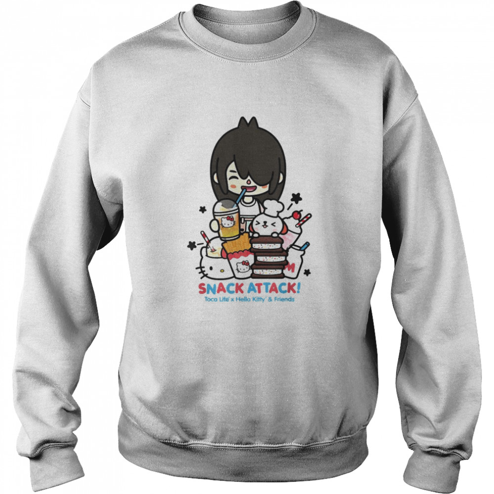 Toca Life x Hello Kitty Friends SNACK ATTACK! T- Unisex Sweatshirt