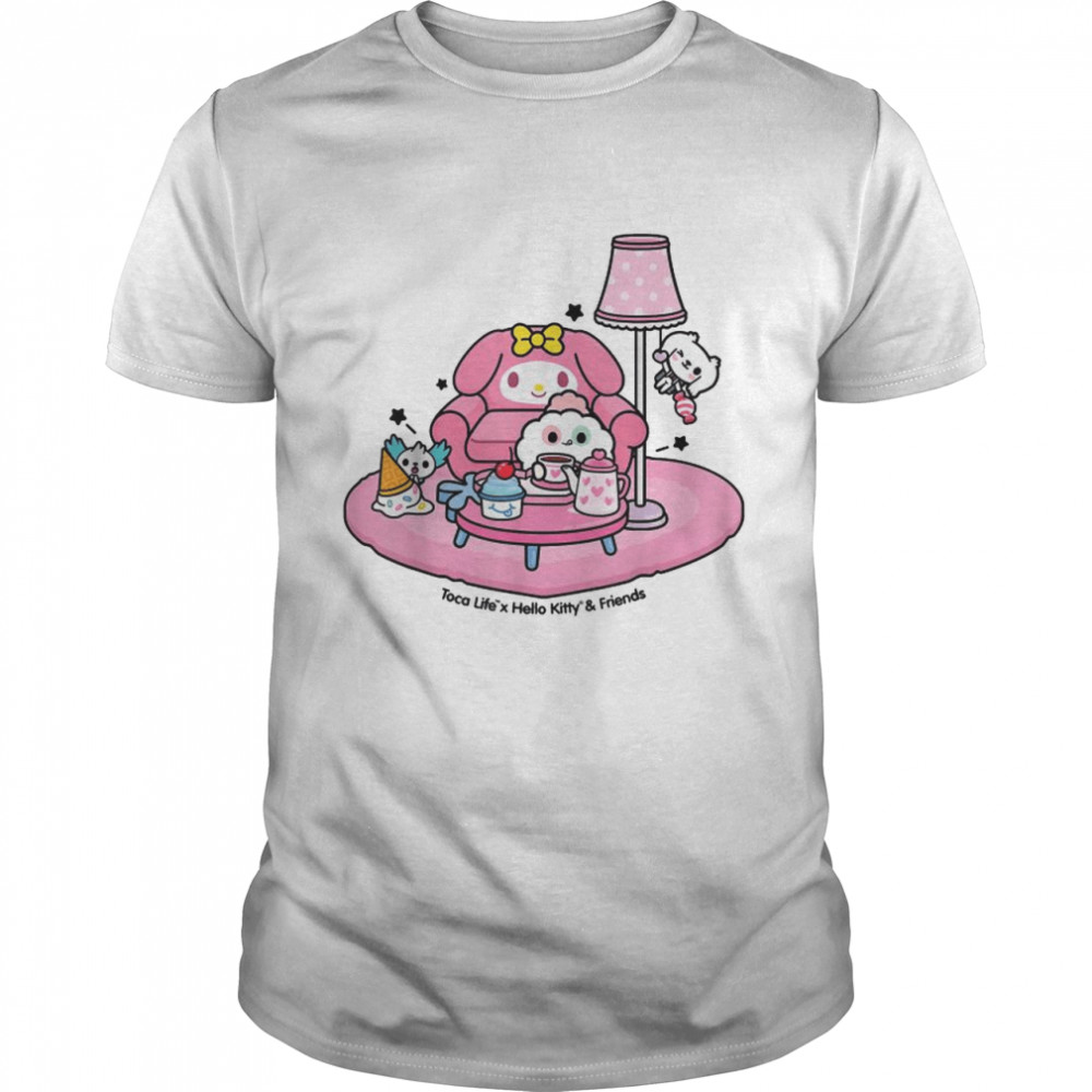 Toca Life x Hello Kitty Friends TEA PARTY T- Classic Men's T-shirt