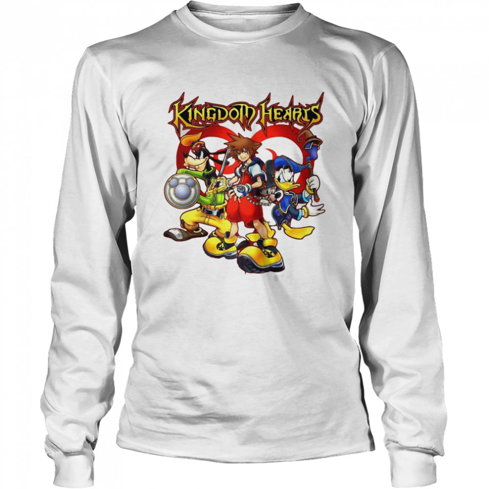 Kingdom Hearts Team Ready Raglan Baseball Long Sleeved T-shirt