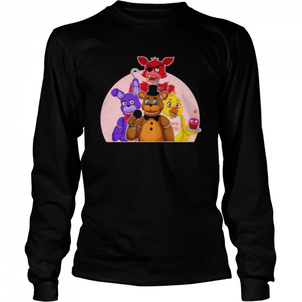 Fnaf Security Breach Glamrock Brown Bear Long Sleeved T-shirt