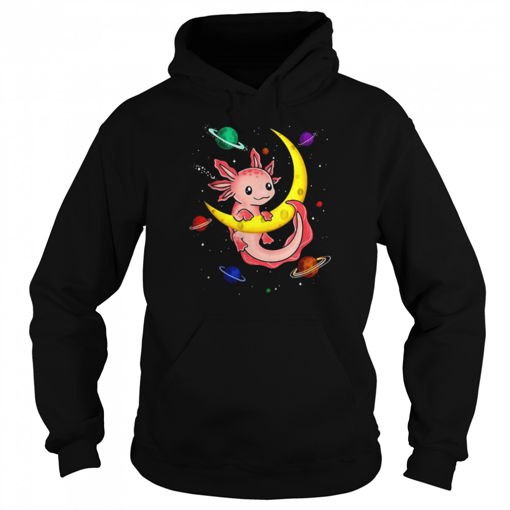 Galaxy Axolotl Funny Goth Space Pastel Goth Japan Unisex Hoodie