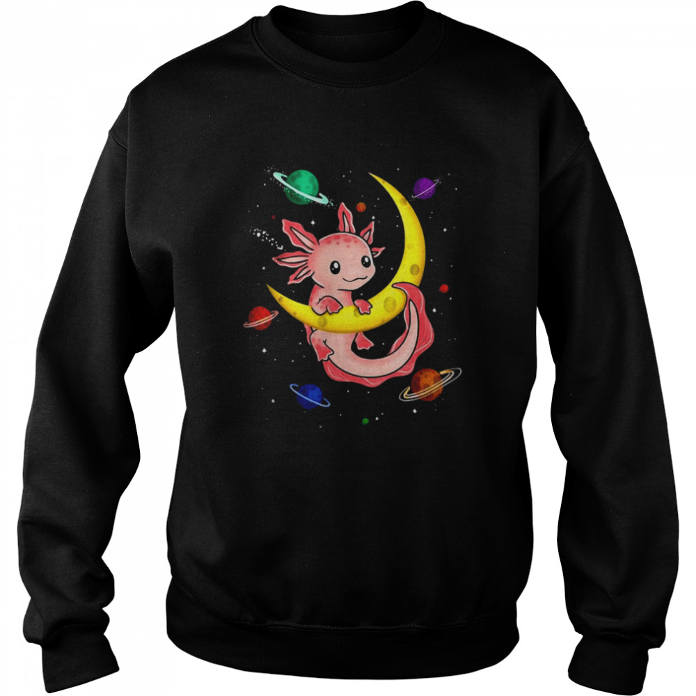 Galaxy Axolotl Funny Goth Space Pastel Goth Japan Unisex Sweatshirt