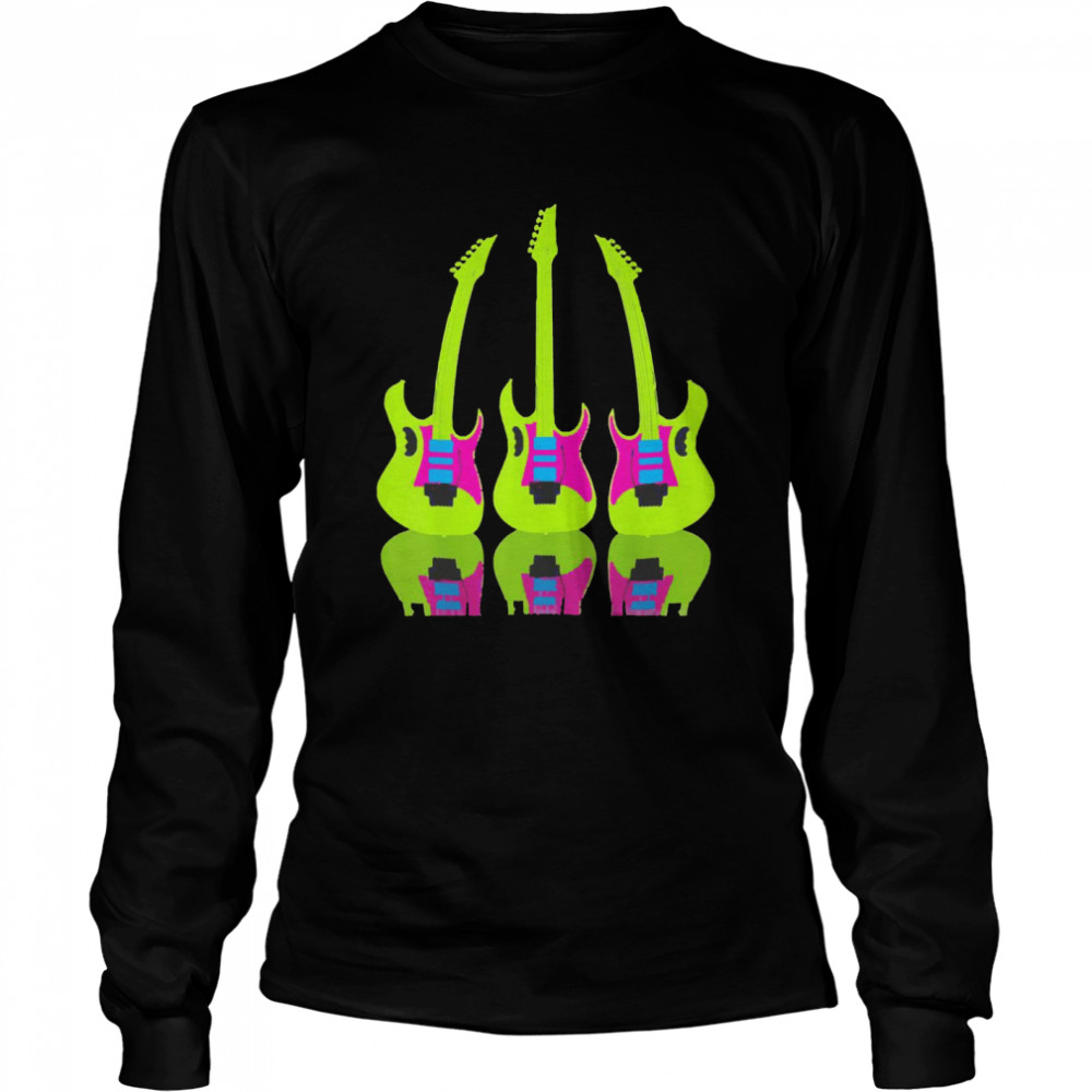 Guitar Electric Fan Music Long Sleeved T-shirt