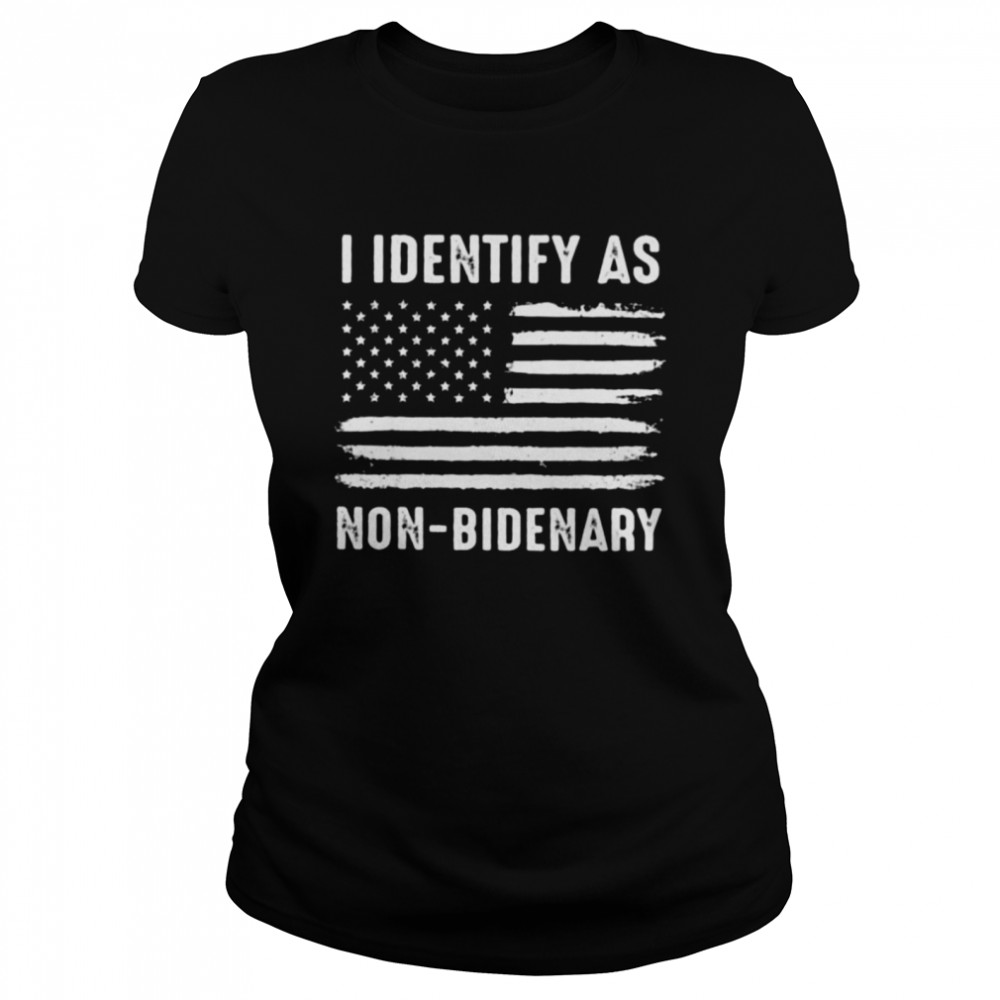 I Identify As Non-Bidenary Flag Vintage Classic Women's T-shirt