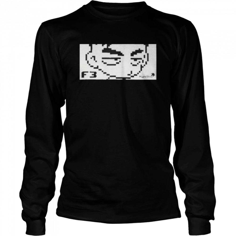 Maplestory Maple F3 shirt Long Sleeved T-shirt