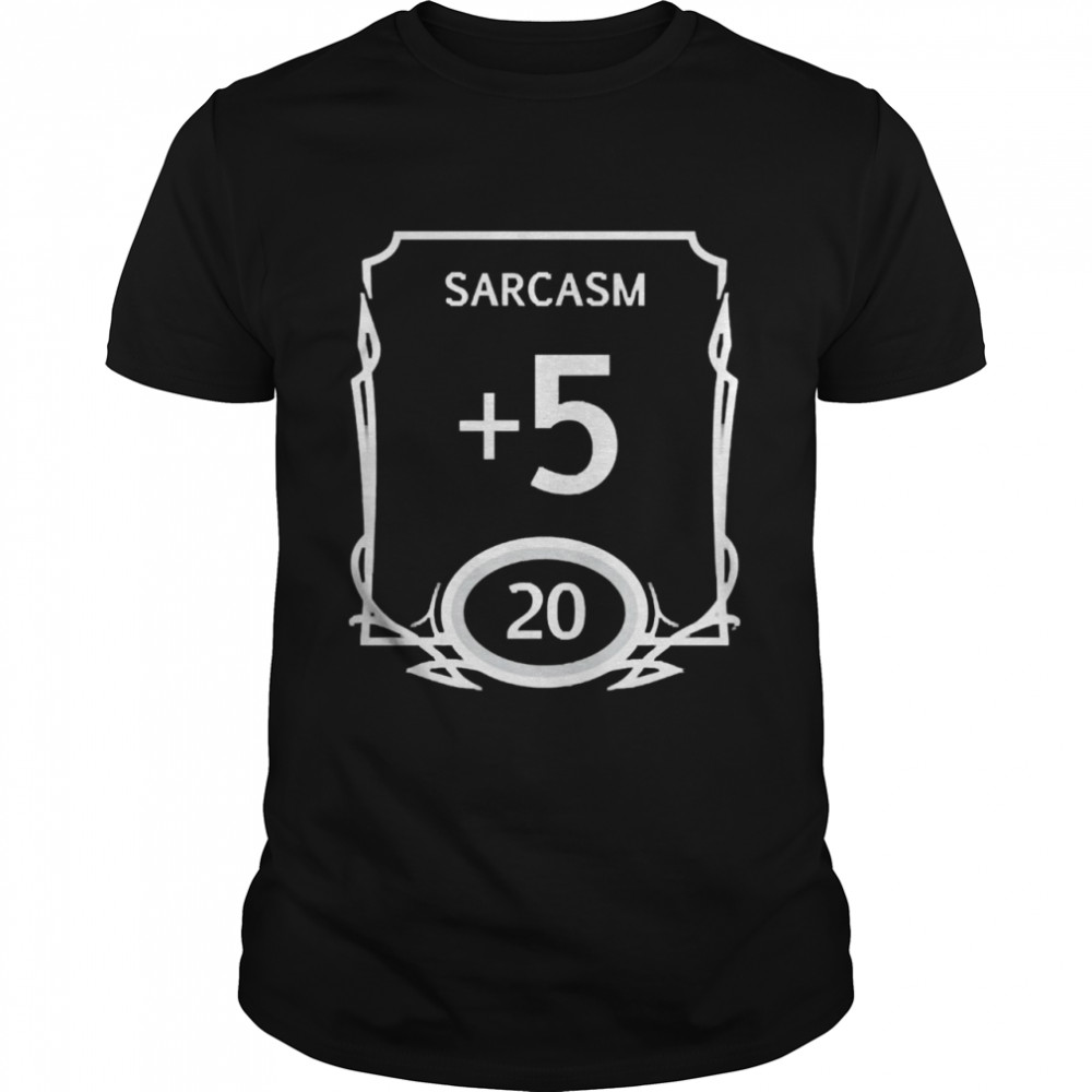 Sarcasm Stat Block Classic Men's T-shirt