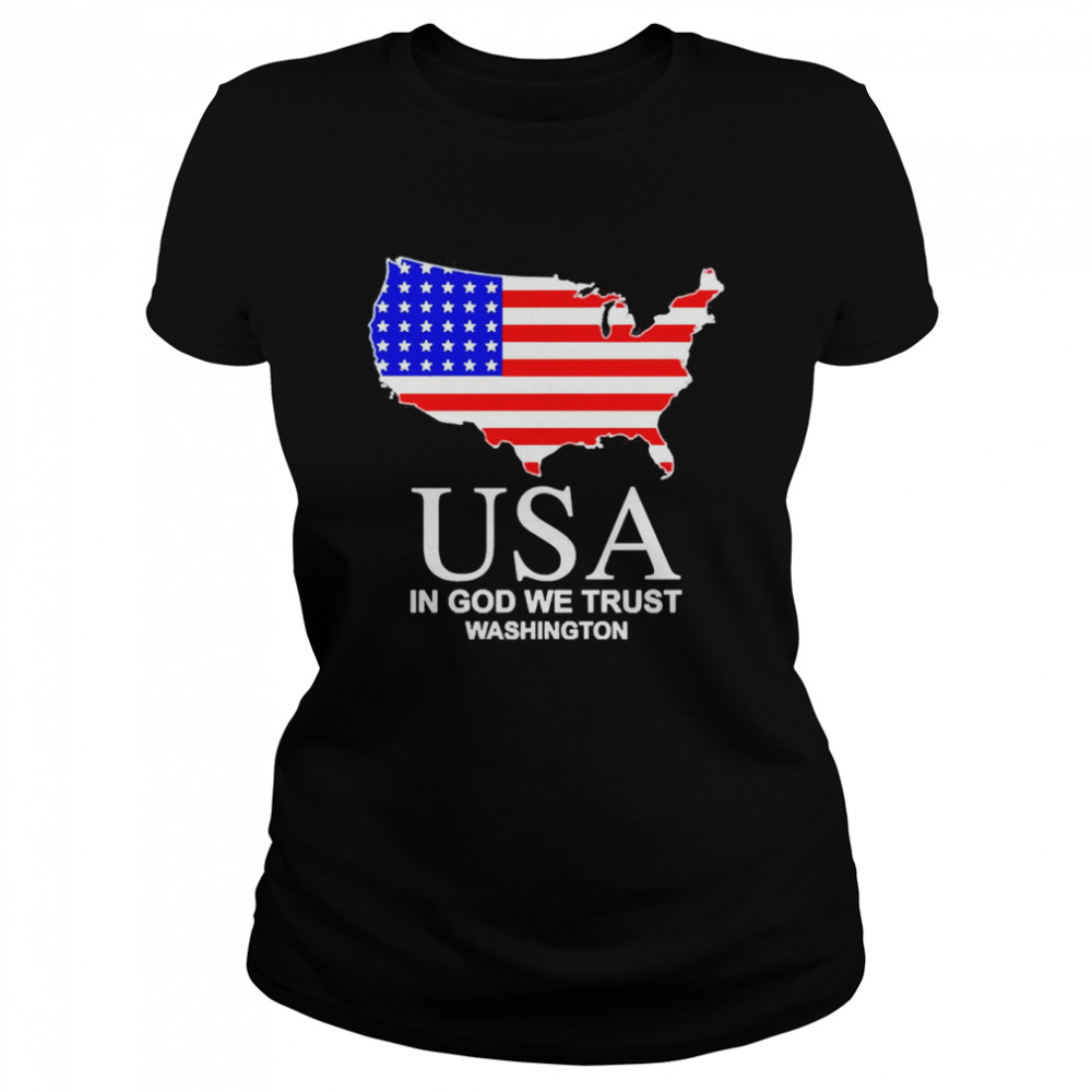 USA in god we trust washington shirt Classic Women's T-shirt